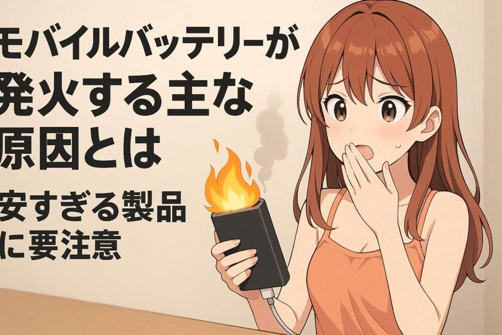 モバイルバッテリーが膨らむ・膨らんできた原因とは?放置NGの理由と対処法