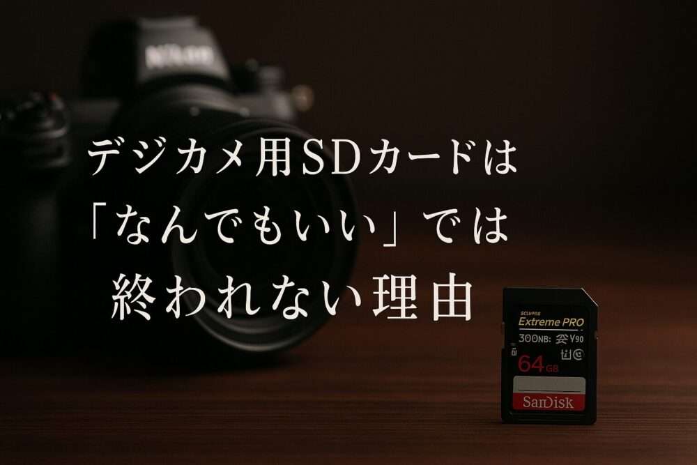 デジカメ用SDカードで「なんでもいい」はおすすめしない理由！使えないこともある？