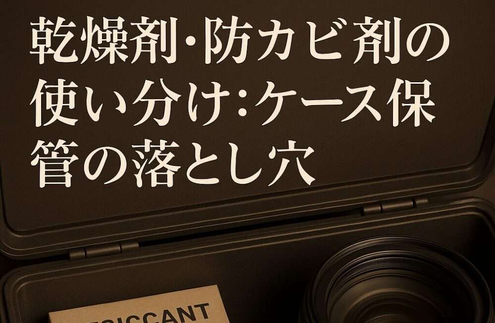 乾燥剤・防カビ剤の正しい使い分け：ケース保管で失敗しないために