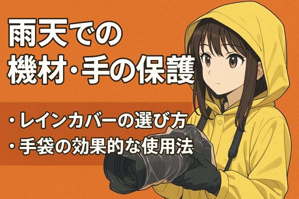 雨撮影で失敗しないカメラ保護道具オススメまとめ/濡らさず止めず詰まらず