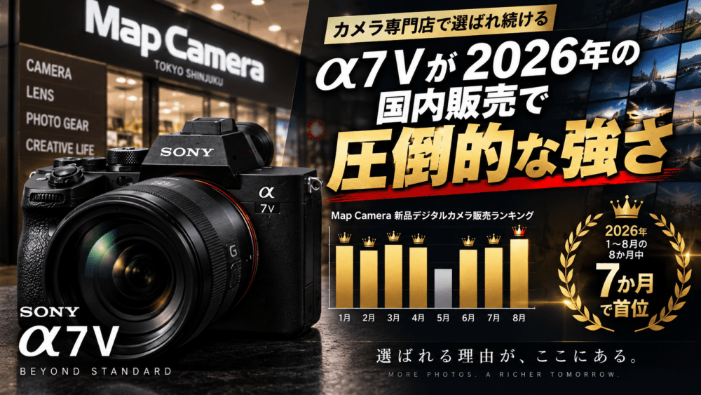 α7 Vが2026年の国内販売で圧倒的な強さ